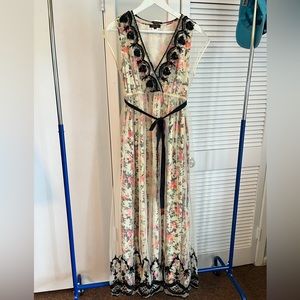 Two-Layered Floral Dress